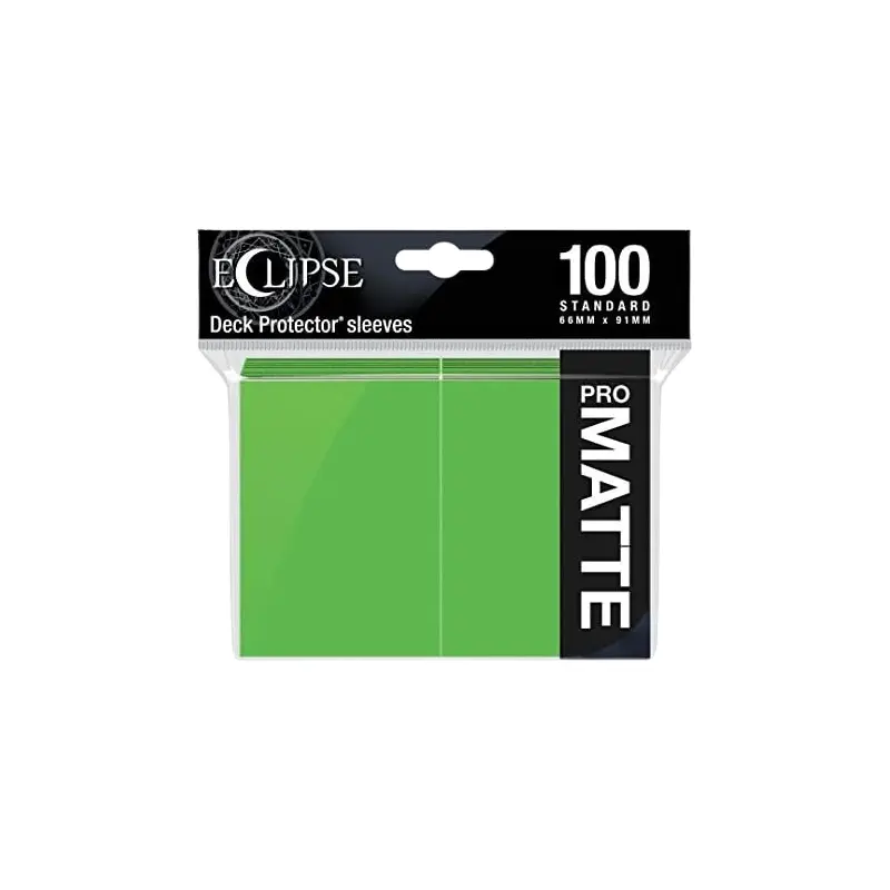 Eclipse Matt Standard Sleeves: Lime Green
