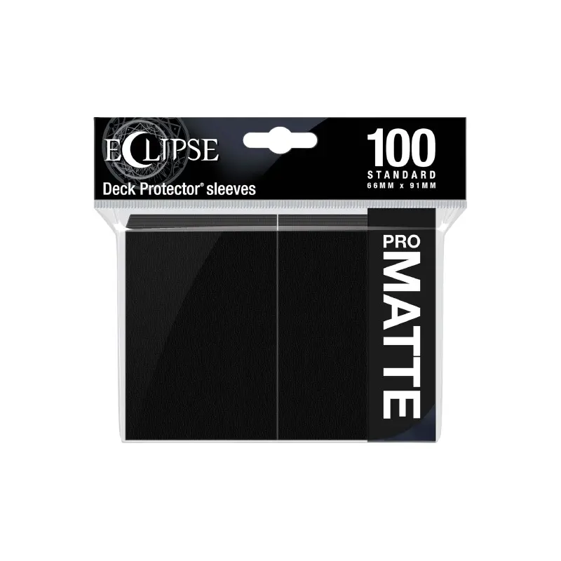 Eclipse Matt Standard Sleeves: Jet Black