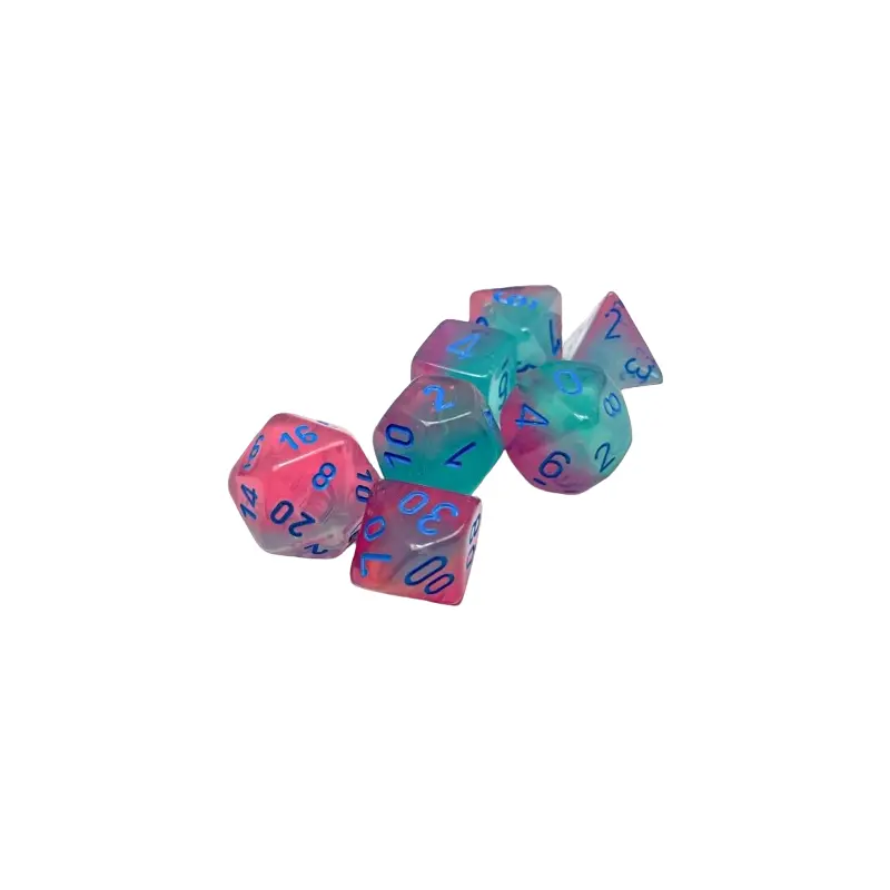 CHX 26464 Gemini: Poly Gel Green-Pink/Blue Luminary 7-Die Set