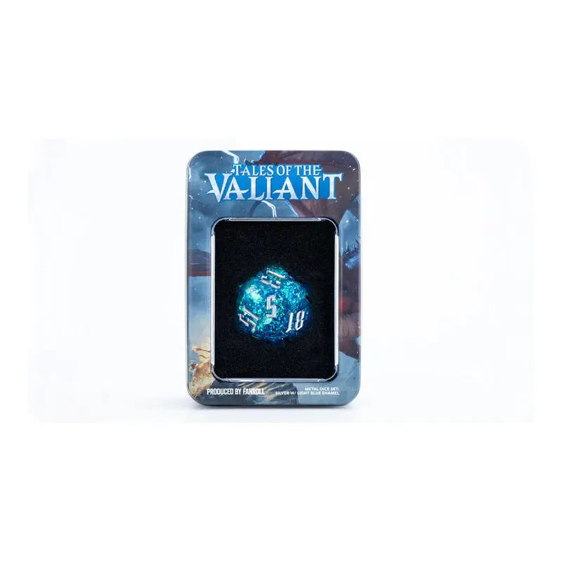 35mm Single d20: Tales of the Valiant Light Blue/Silver