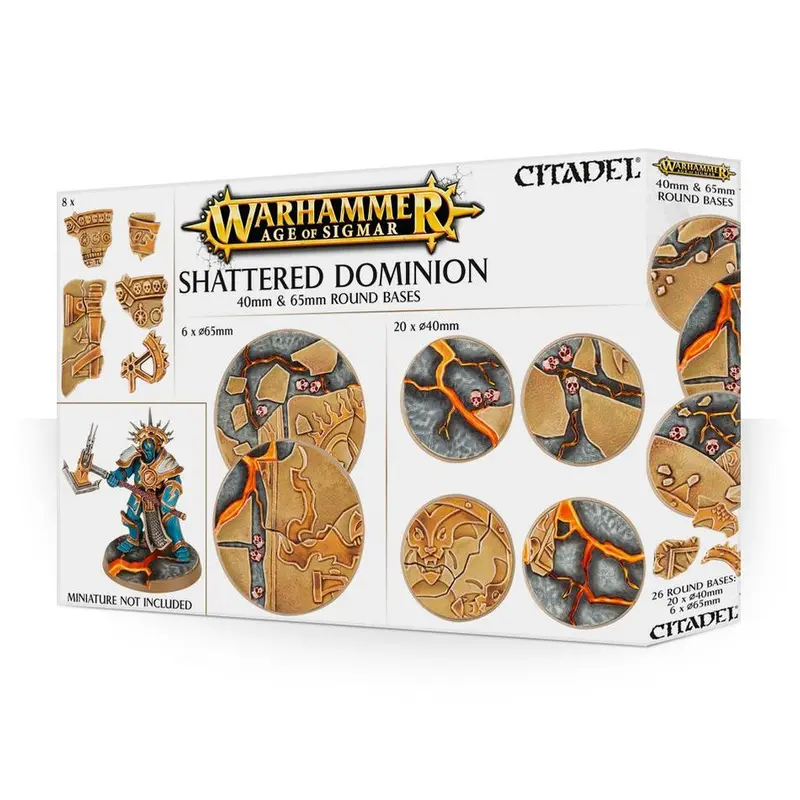 Age of Sigmar Shattered Dominion 40mm & 65mm Round Bases
