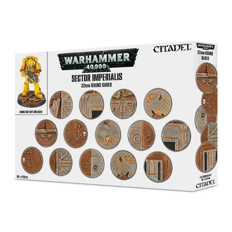 Warhammer 40K Sector Imperialis 32mm Round Bases