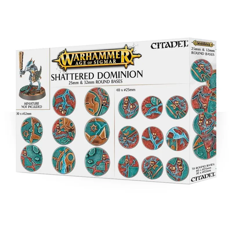 Age of Sigmar Shattered Dominion 25mm & 32mm Round Bases