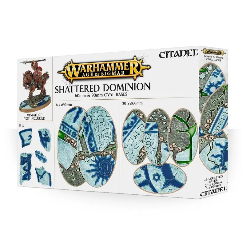 Age of Sigmar Shattered Dominion 60mm & 90mm Oval Bases
