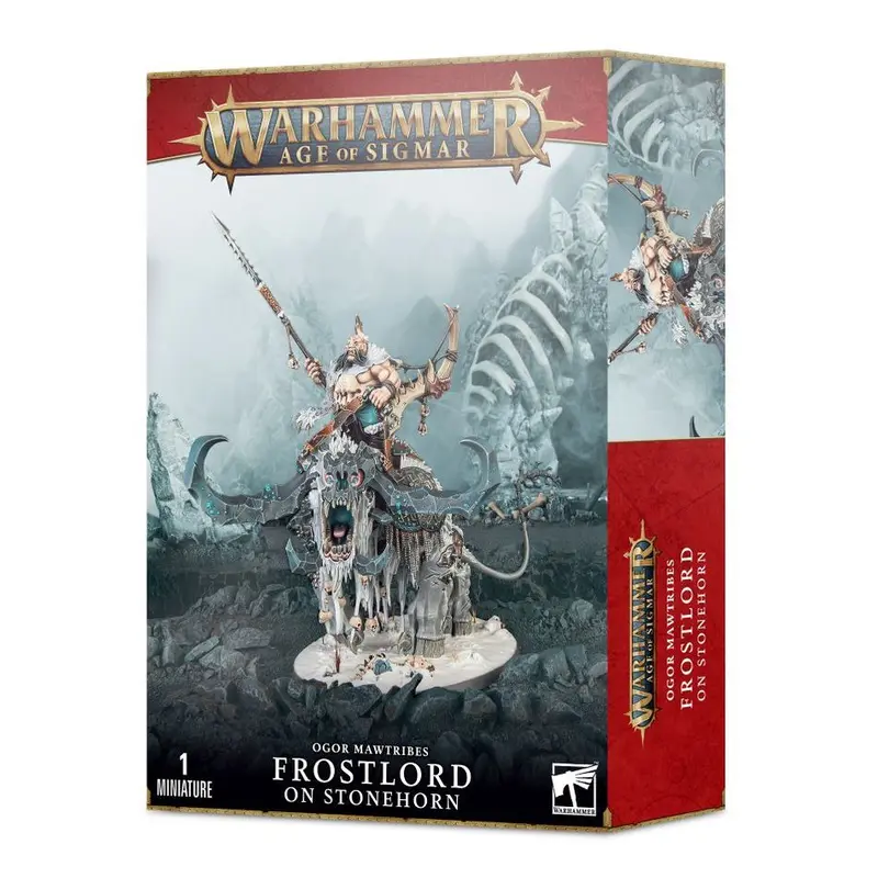 Age of Sigmar Ogor Mawtribes: Frostlord on Stonehorn