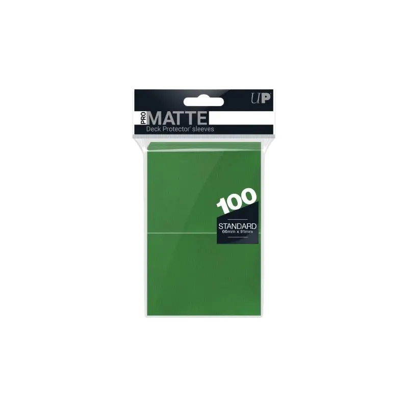 Ultra Pro-Matte Deck Protector Pack: Green 100ct