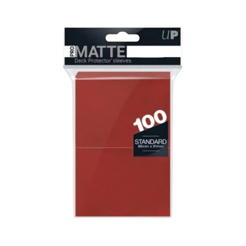 Ultra Pro-Matte Deck Protector Pack: Red 100ct
