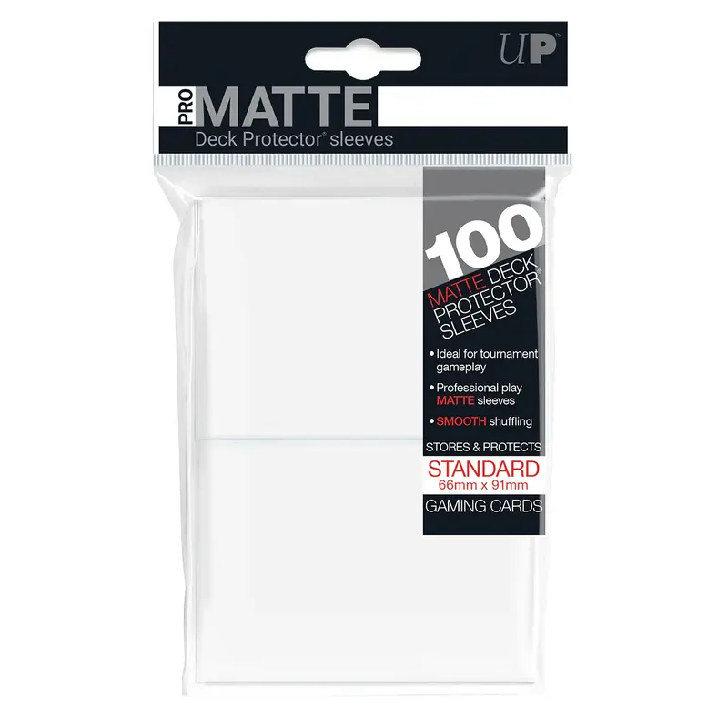Ultra Pro-Matte Deck Protector Pack: White 100ct