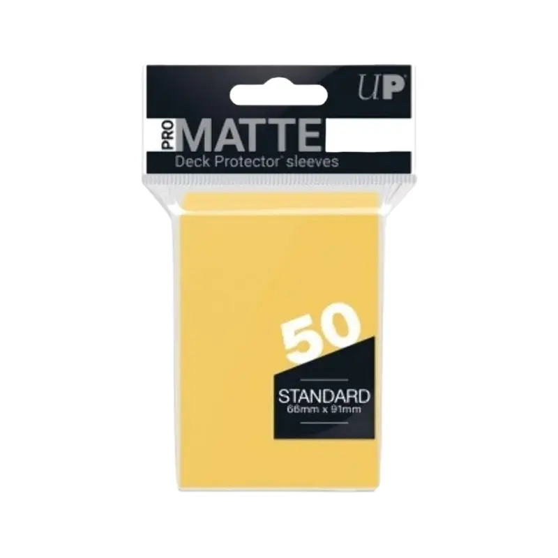 Ultra Pro-Matte Deck Protector Pack: Yellow