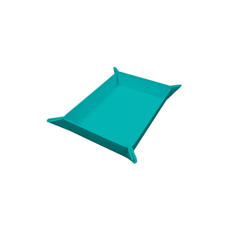 Vivid Magnetic Foldable Dice Tray - Teal