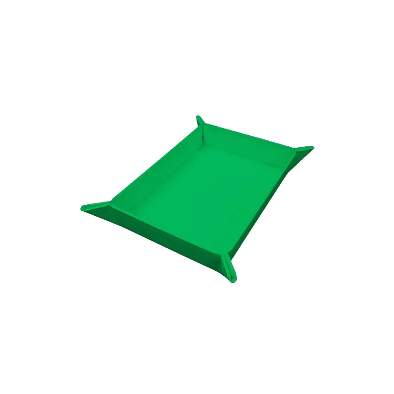 Vivid Magnetic Foldable Dice Tray - Green