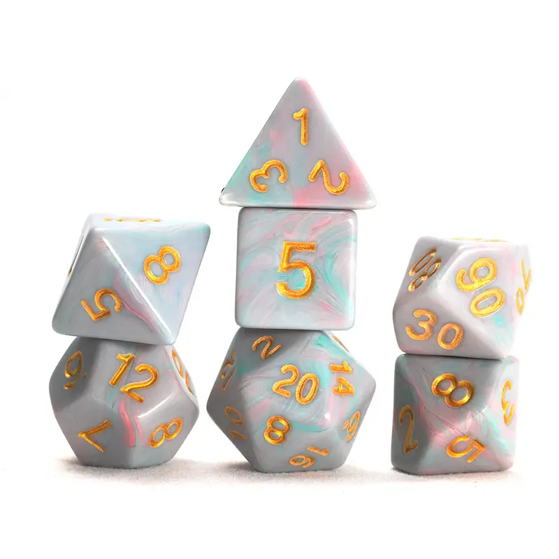 Sirius 7ct Polyhedral Dice: Teal Unicorn