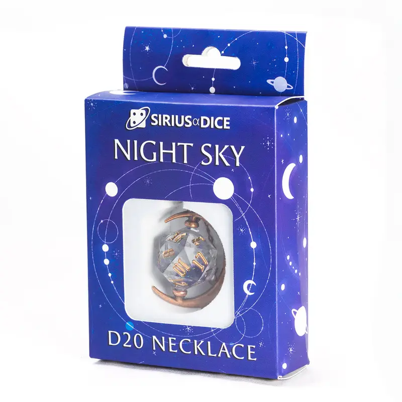 Sirius Dice Night Sky d20 Necklace