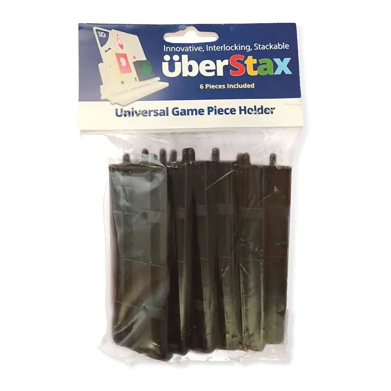 UberStax Universal Game Piece Holders - Black