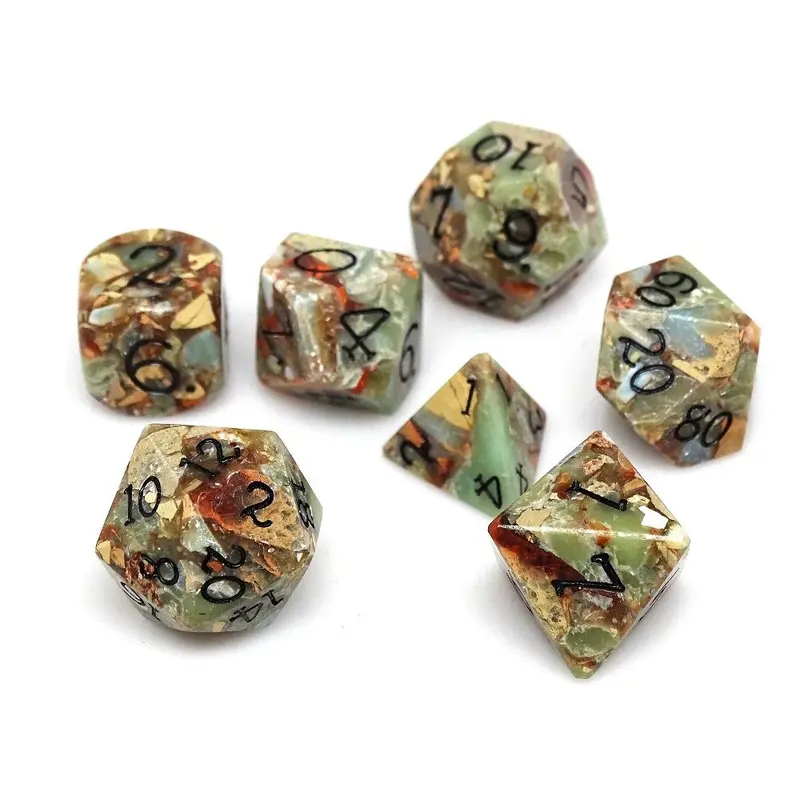 Wizard Stone Desert Mirage 7ct Polyhedral Dice Set