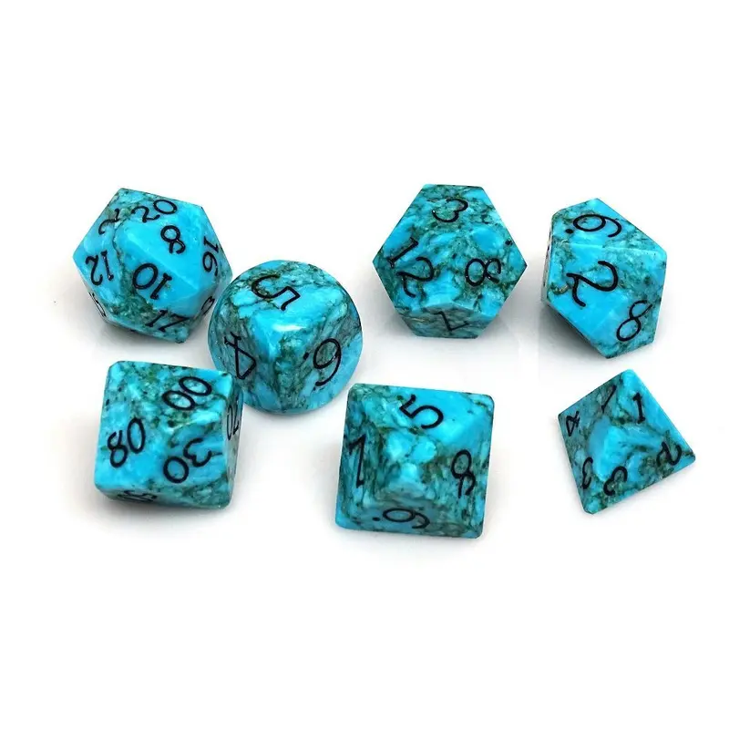 Wizard Stone Vast Oceans 7ct Polyhedral Dice Set