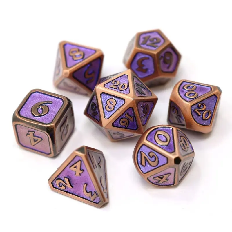 Die Hard Dice Metal Dreamscape Larkspur 7ct Polyhedral Set
