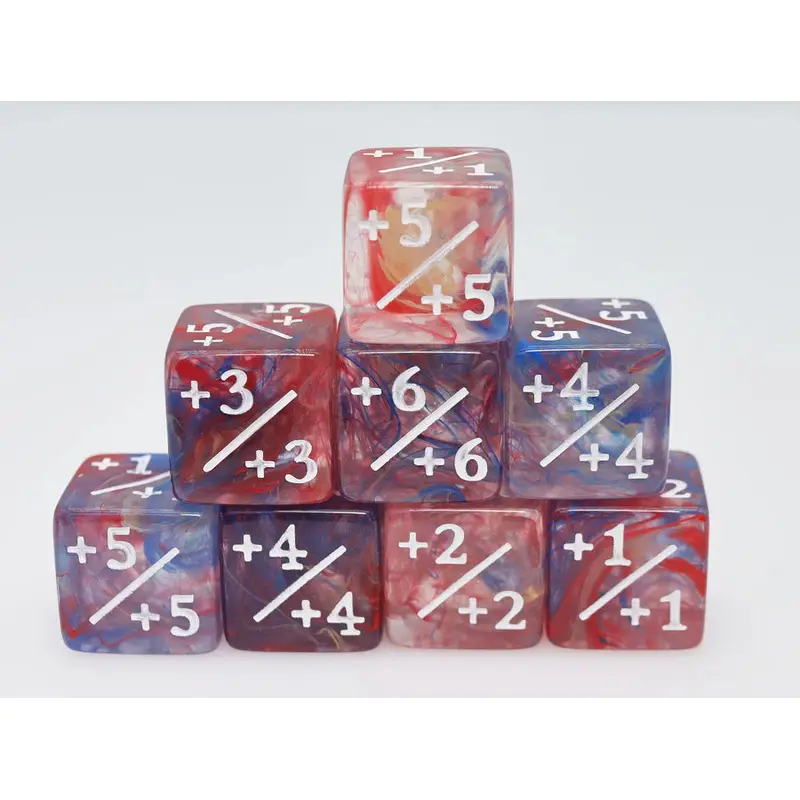 Primary Colored Marble +1/+1 Counters Set of 8 (Copy)