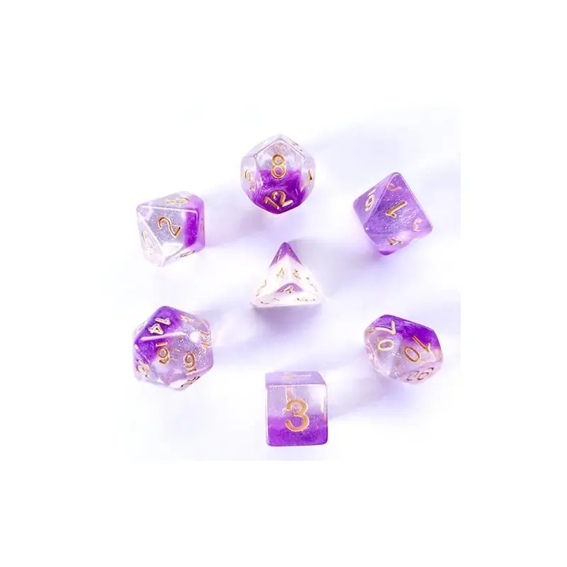 Die Hard Dice Violet Sunset 7ct Polyhedral Set