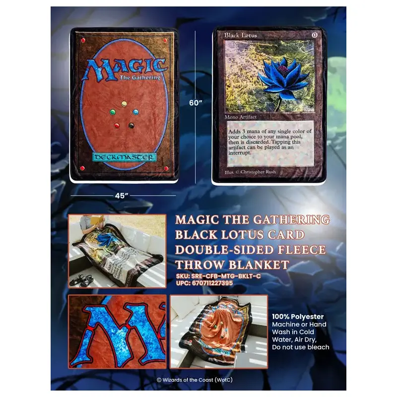 Magic: The Gathering Black Lotus Blanket