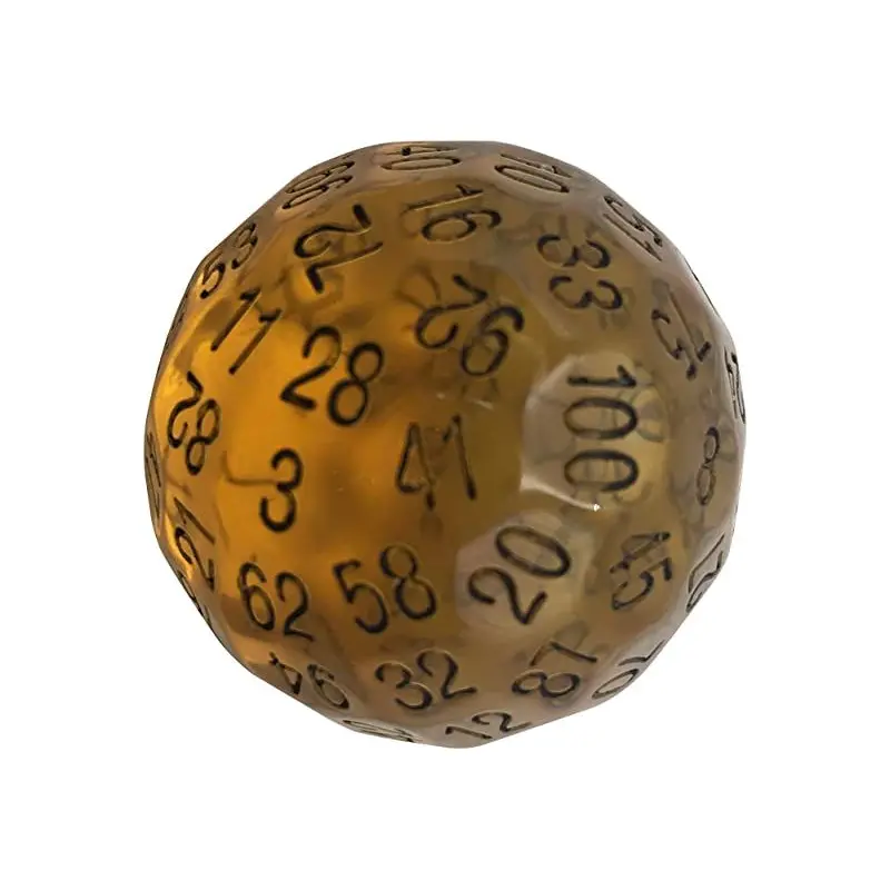 Single D100 Translucent Amber