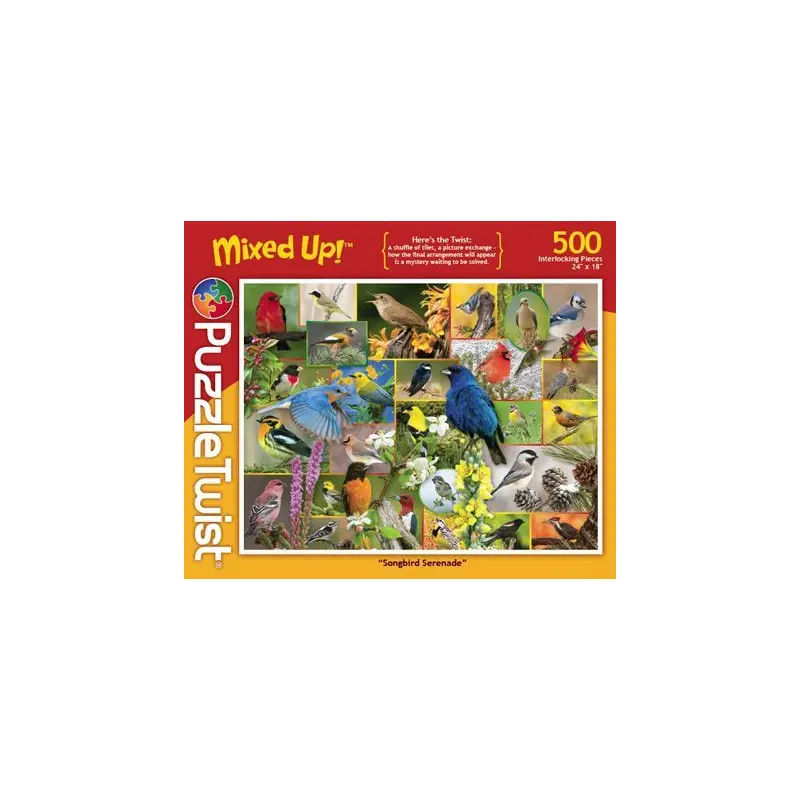 Puzzle Twist Mixed Up 500 Piece Songbird Serenade