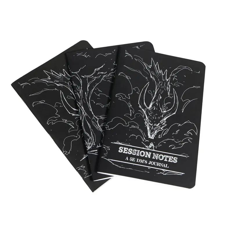 Dungeon Notes: A 5E DM's Journal - Black (3 Pack)
