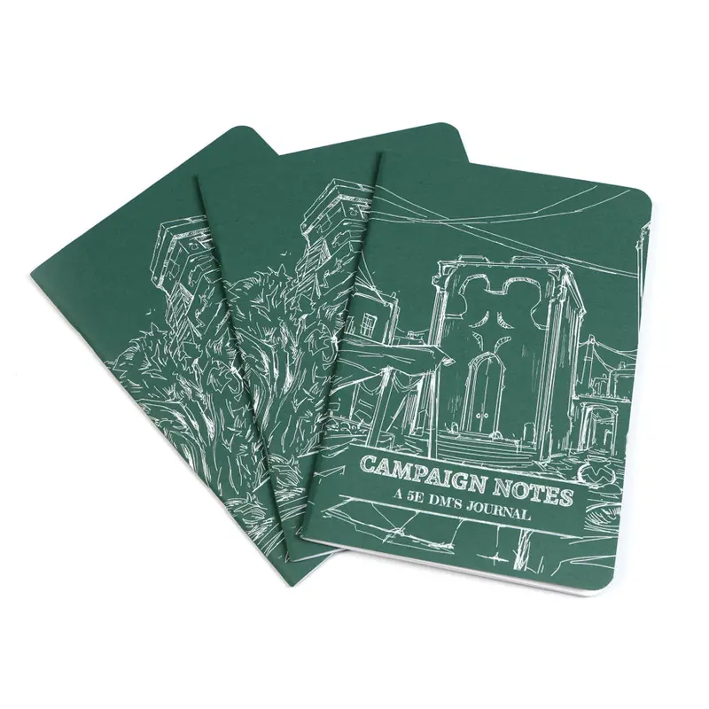 Dungeon Notes: A 5E DM's Journal - Green (3 Pack)