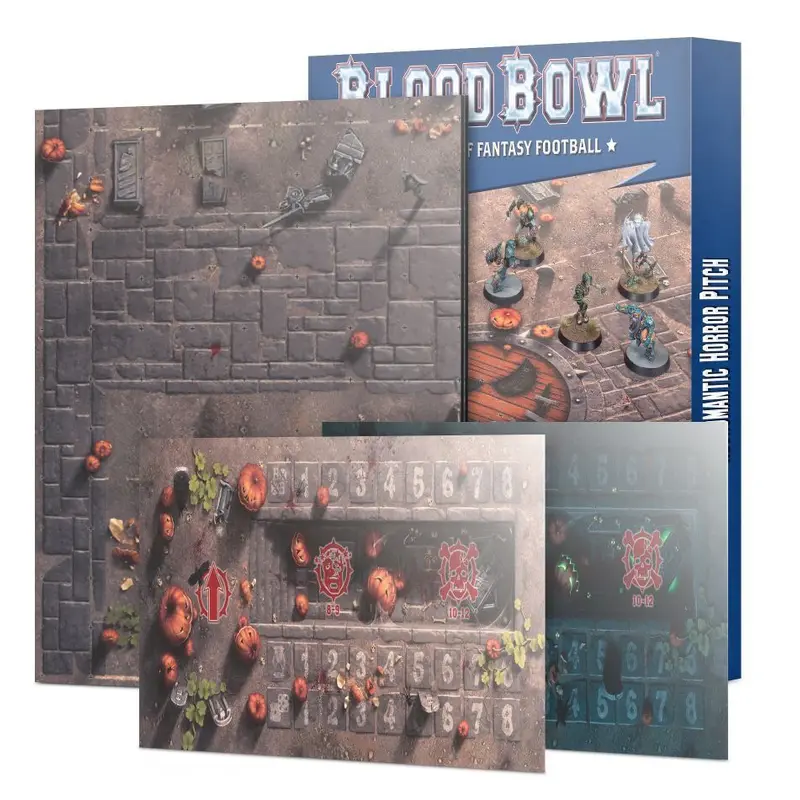 Blood Bowl Necromantic Horror Team: Double-Sided Pitch & Dugouts