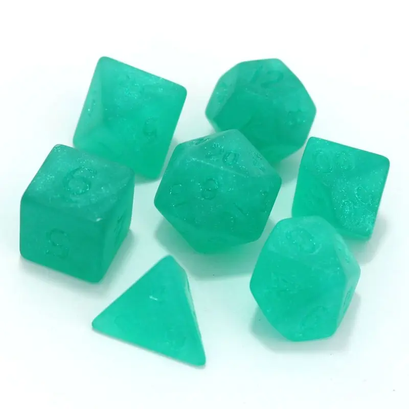 Die Hard Dice 7ct Polyhedral Project Dice Set - Frosted Haruko