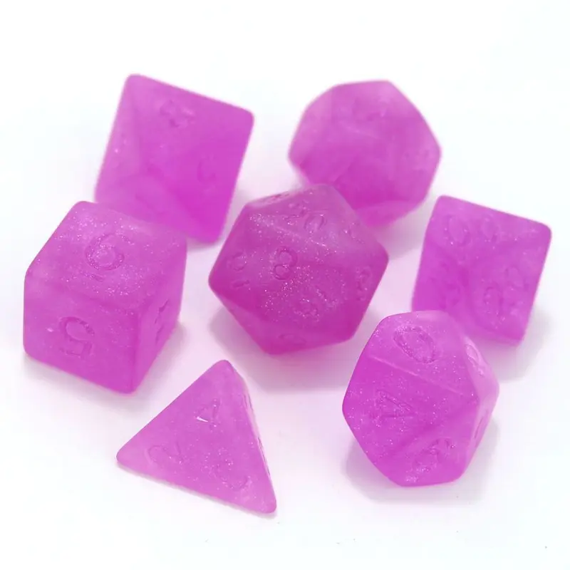 Die Hard Dice 7ct Polyhedral Project Dice Set - Frosted Sakura