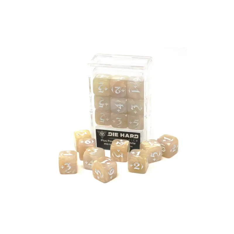Die Hard Dice 9ct MTG Spindown Counters - Plus Power Pack White