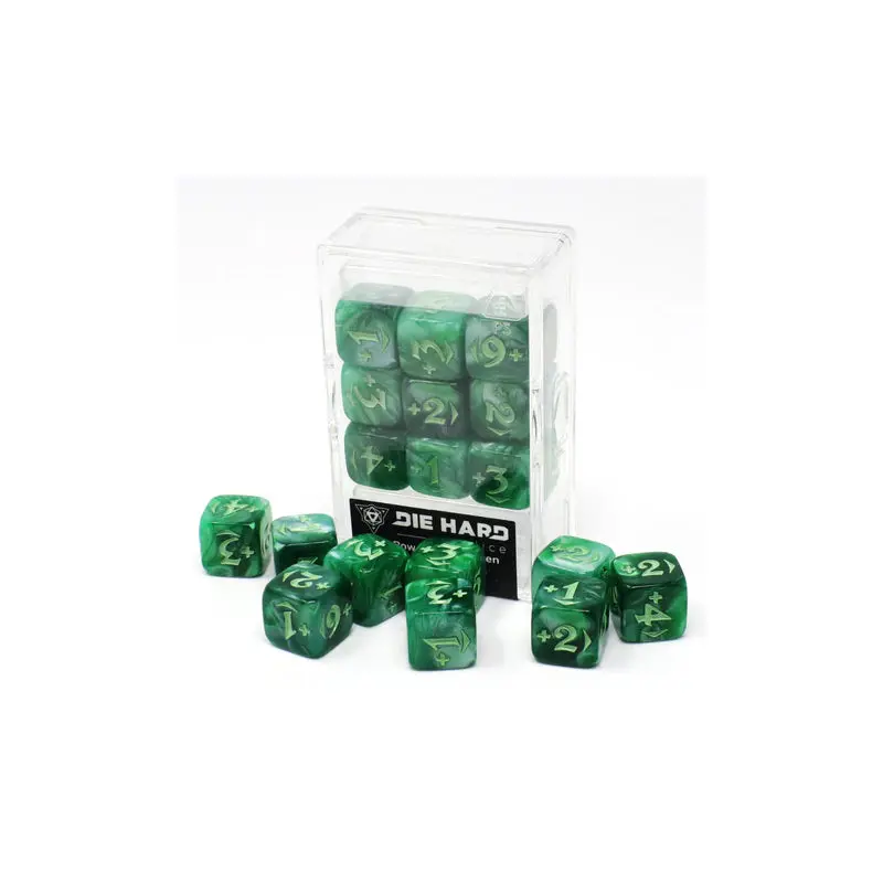 Die Hard Dice 9ct MTG Spindown Counters - Plus Power Pack Green