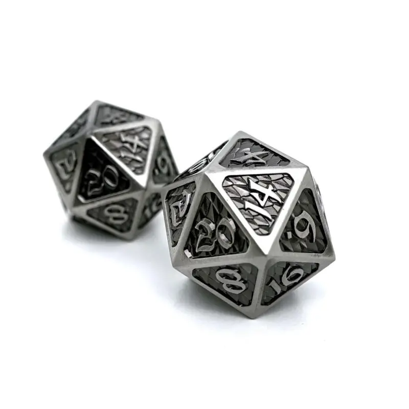 Die Hard Dice Metal Drakona Eldric Argentum Dire D20