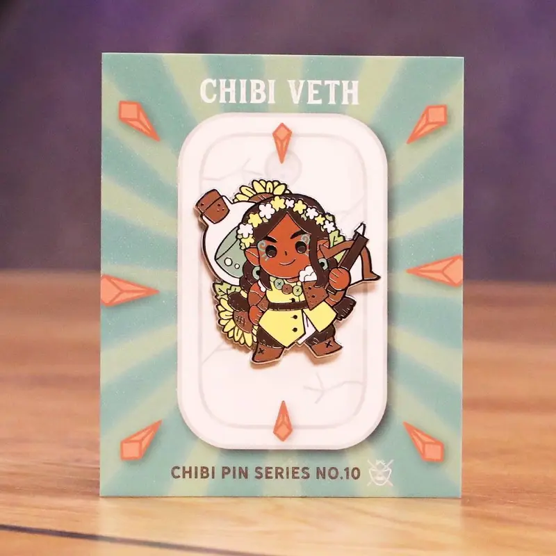 Critical Role Chibi Veth Pin