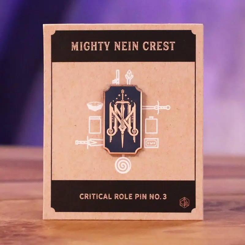 Critical Role Mighty Nein Crest Pin