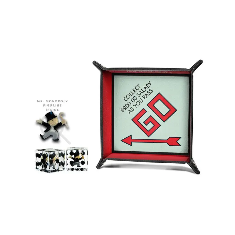 Monopoly Dice Tray & Mr. Monopoly Dice Bundle