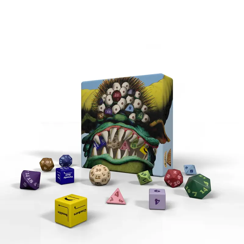 Monty Pythons Cocurricular Mediaeval Reenactment Programme: Black Beast Custom Dice Set