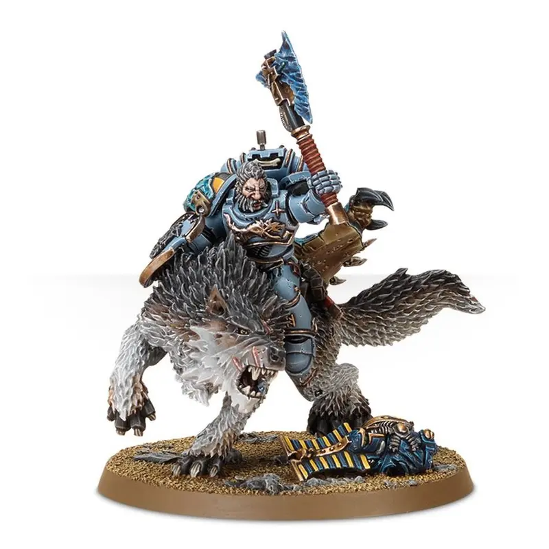 Warhammer 40K Space Wolves: Wolf Lord on Thunderwolf