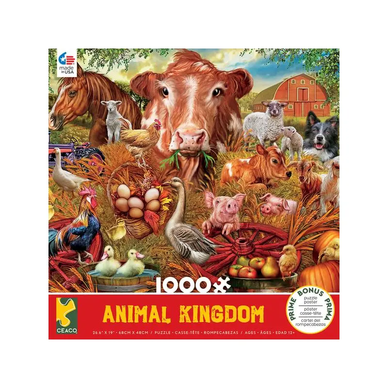 Animal Kingdom Farm 1000pc Puzzle
