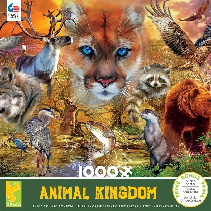 Animal Kingdom Mammals 1000pc Puzzle