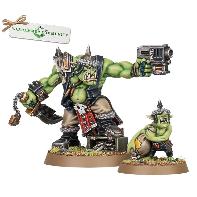 Warhammer 40K Orks: Gorzag Gitstompa with Nikki
