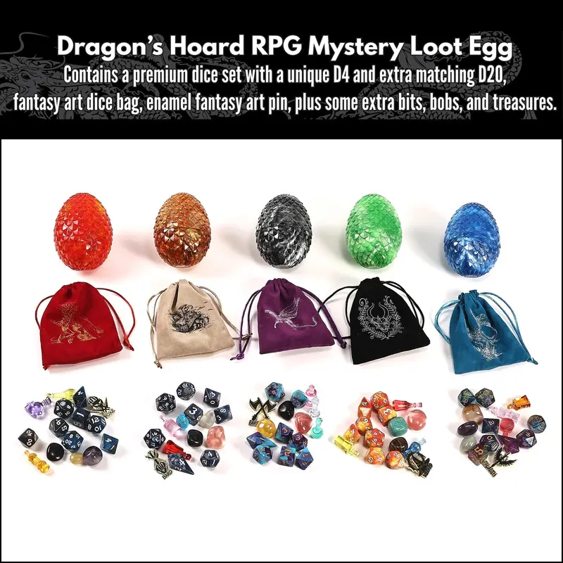 Dragon's Hoard RPG Mystery Treasure Egg