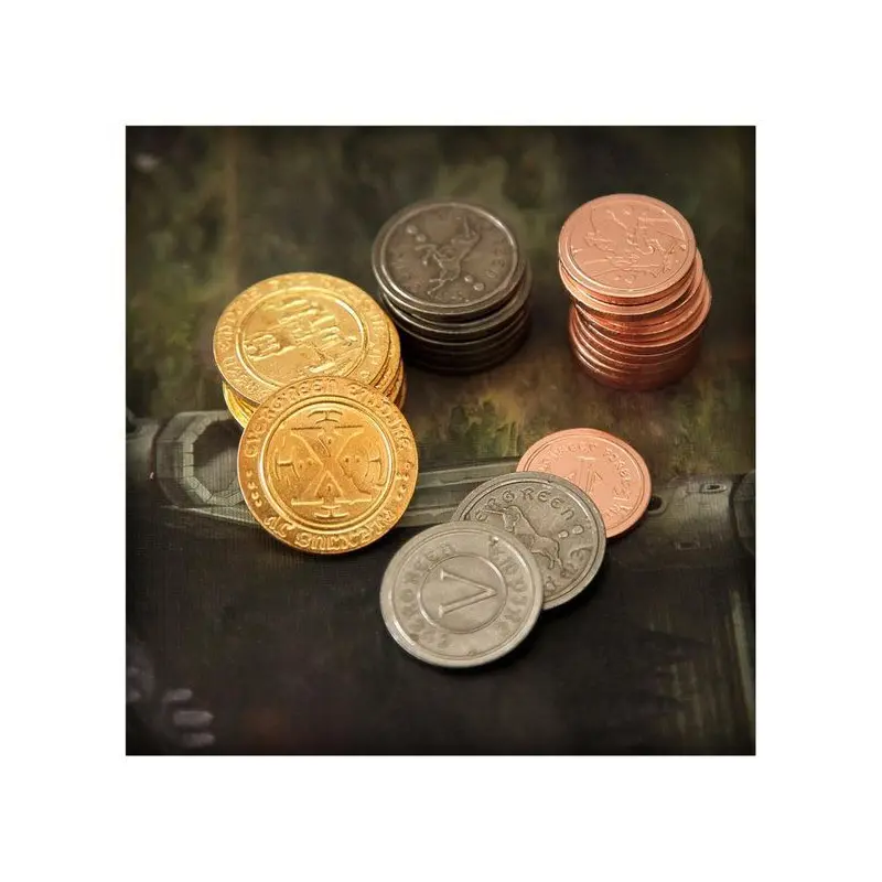 50 Metal Coin Board Game Upgrade Set
