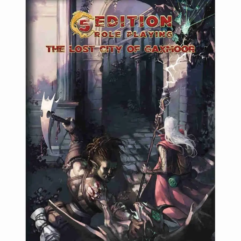 5th Edition Role Playing The Lost City of Gaxmoor Adventure