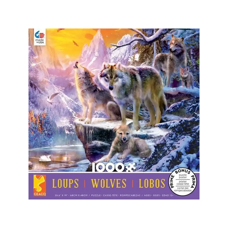 Winter Wolf Family 1000pc