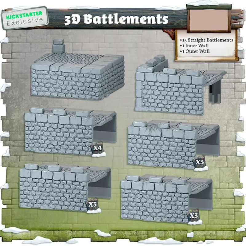 Zombicide: White Death - 3D Battlements
