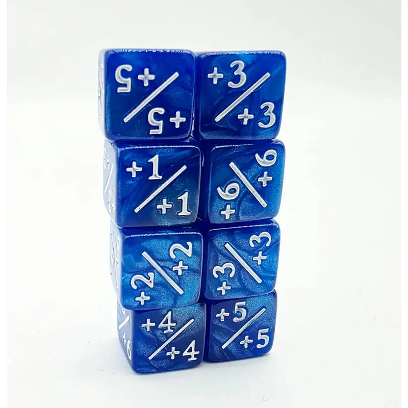 Pearl Blue +1/+1 Counters Set of 8