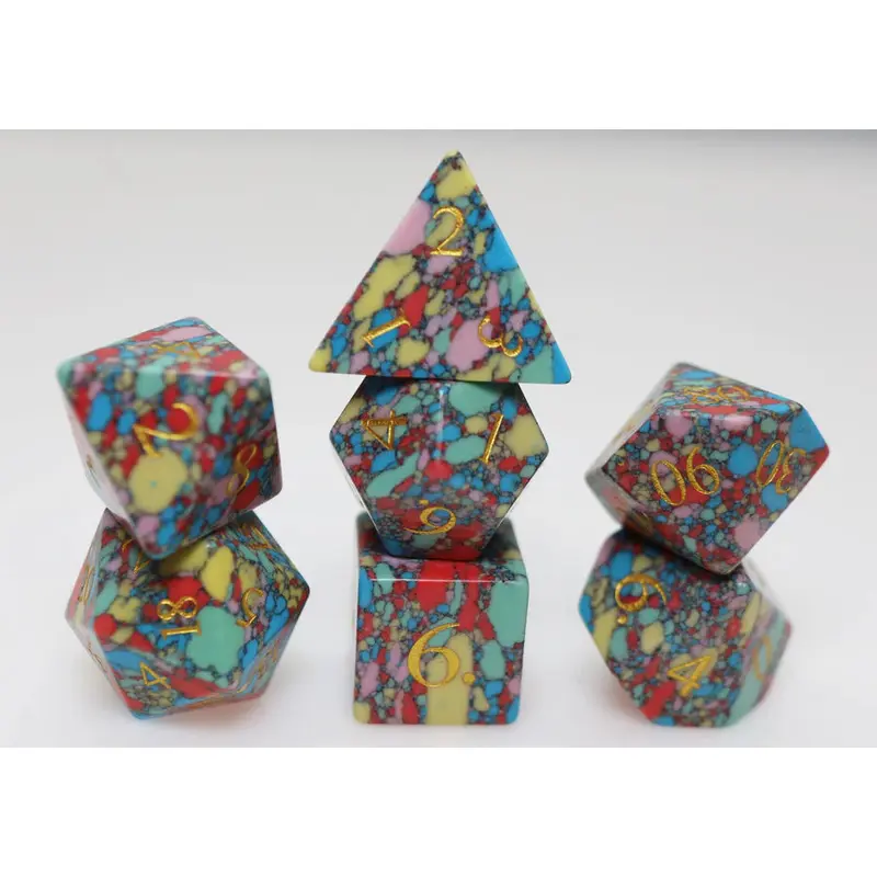 Textured Turquoise Pop Art - Engraved with Gold