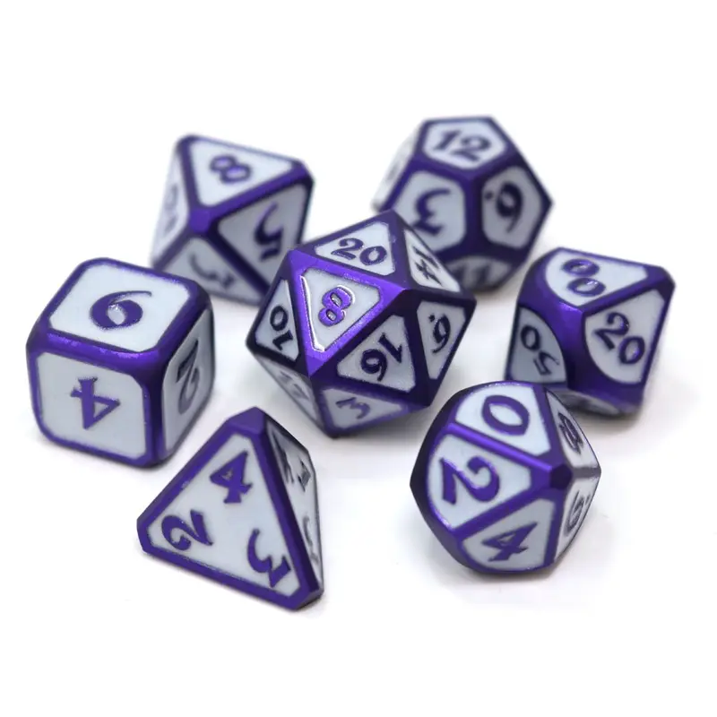 Die Hard Dice Metal Mythica Celestial Harbinger 7ct Polyhedral Set